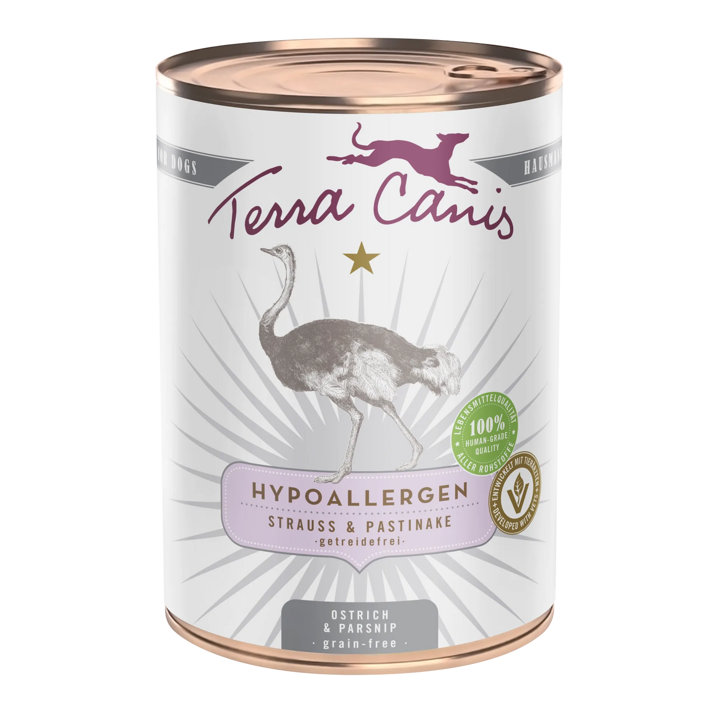 Terra Canis Hypoallergenic Avestruz con chirivía