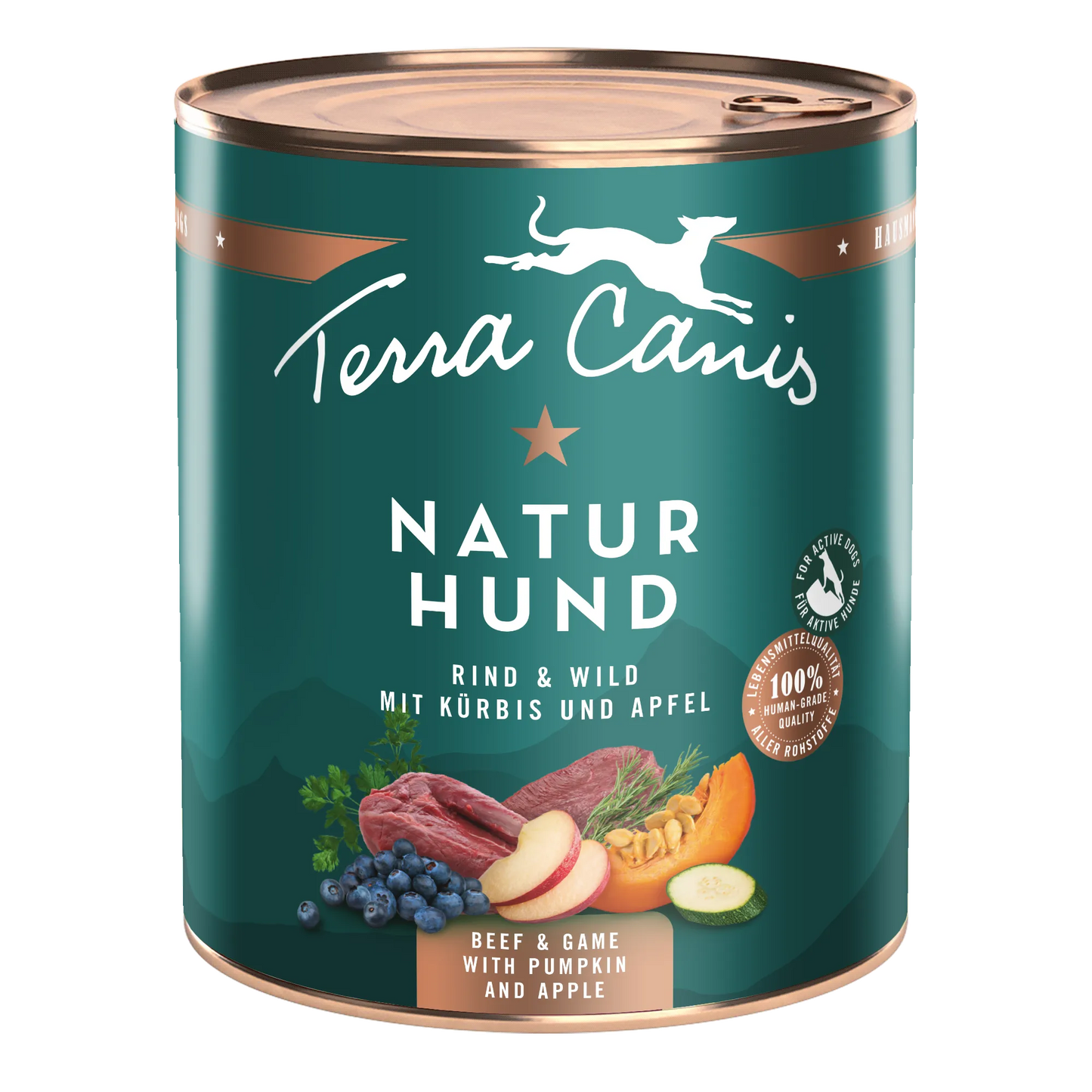 Terra Canis - Buey y venado con calabaza, manzana y arándanos