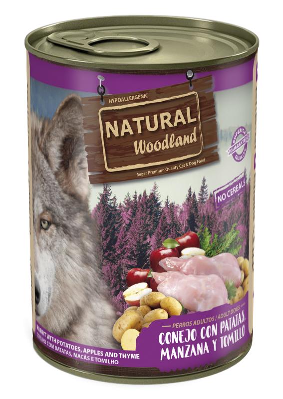 Natural Woodland Conejo con Patatas, Manzana y Tomillo para Perros