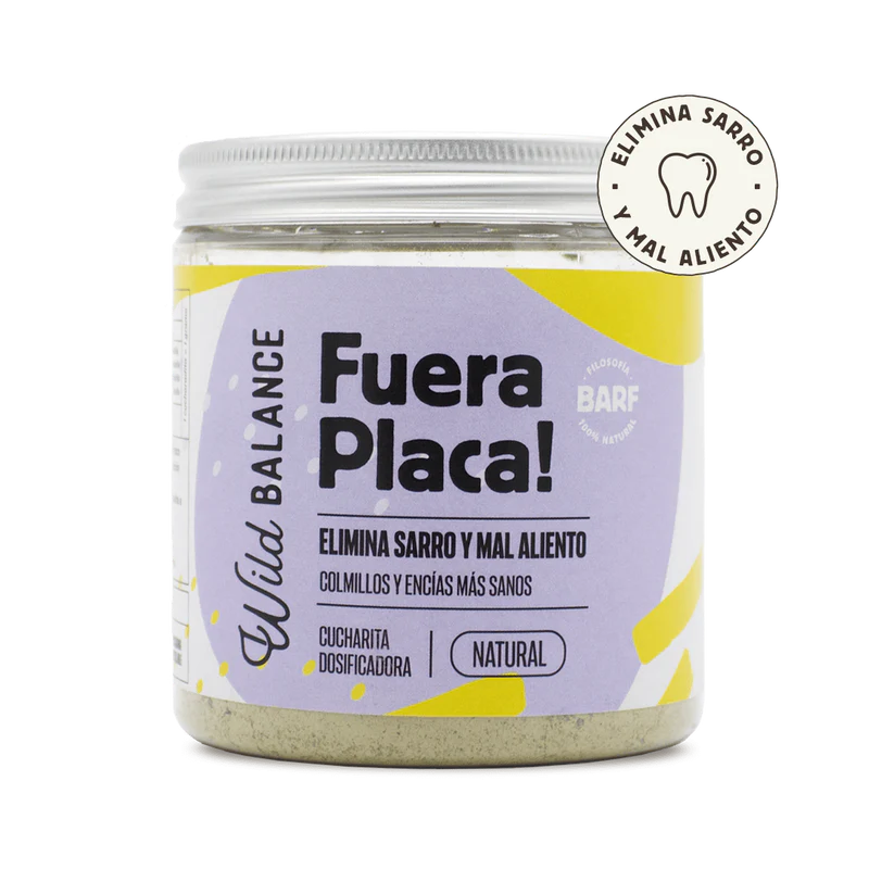 FUERA PLACA! Suplemento para eliminar el sarro y el mal aliento 100g
