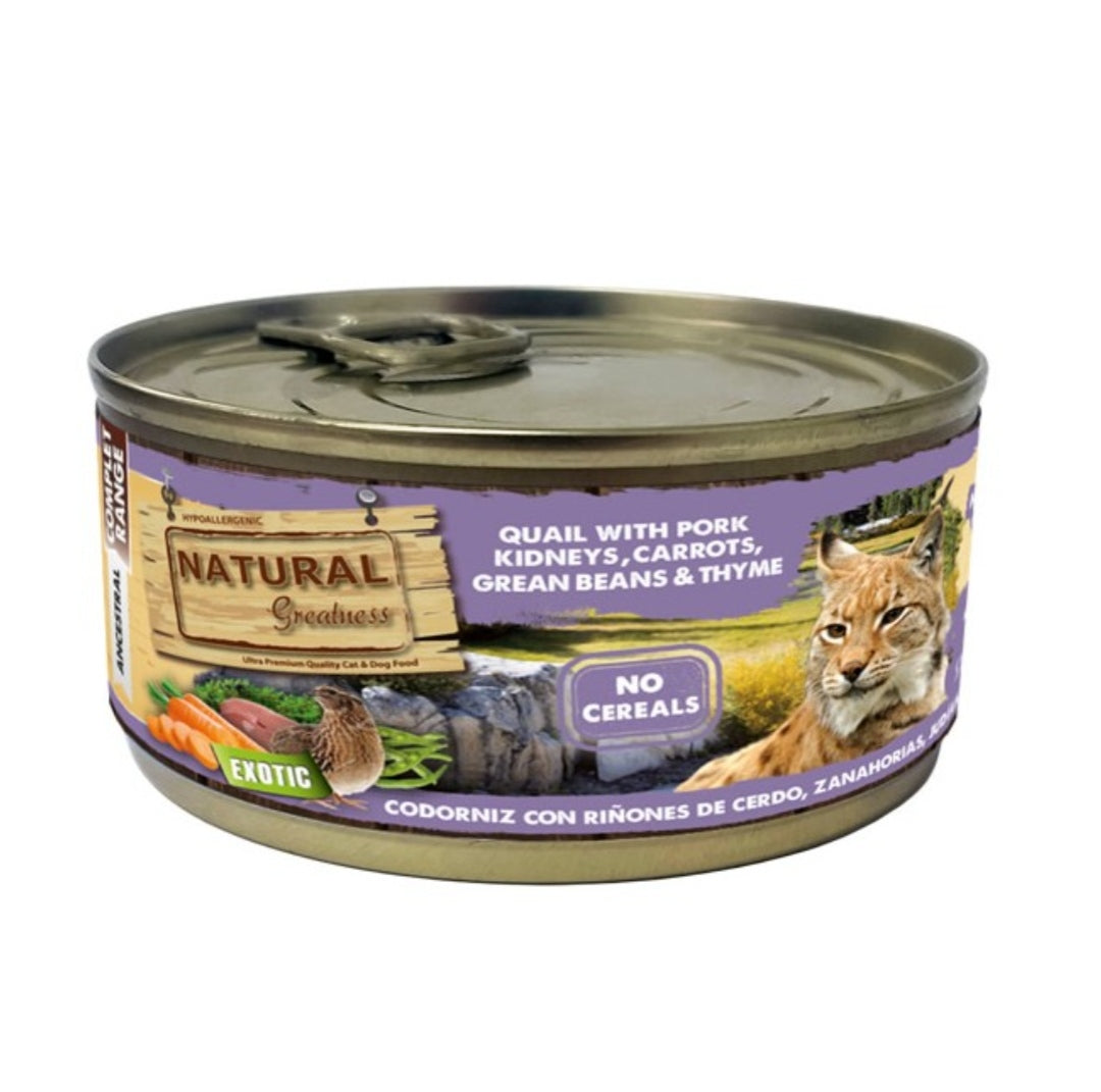 Natural greatness Codorniz con riñones de cerdo