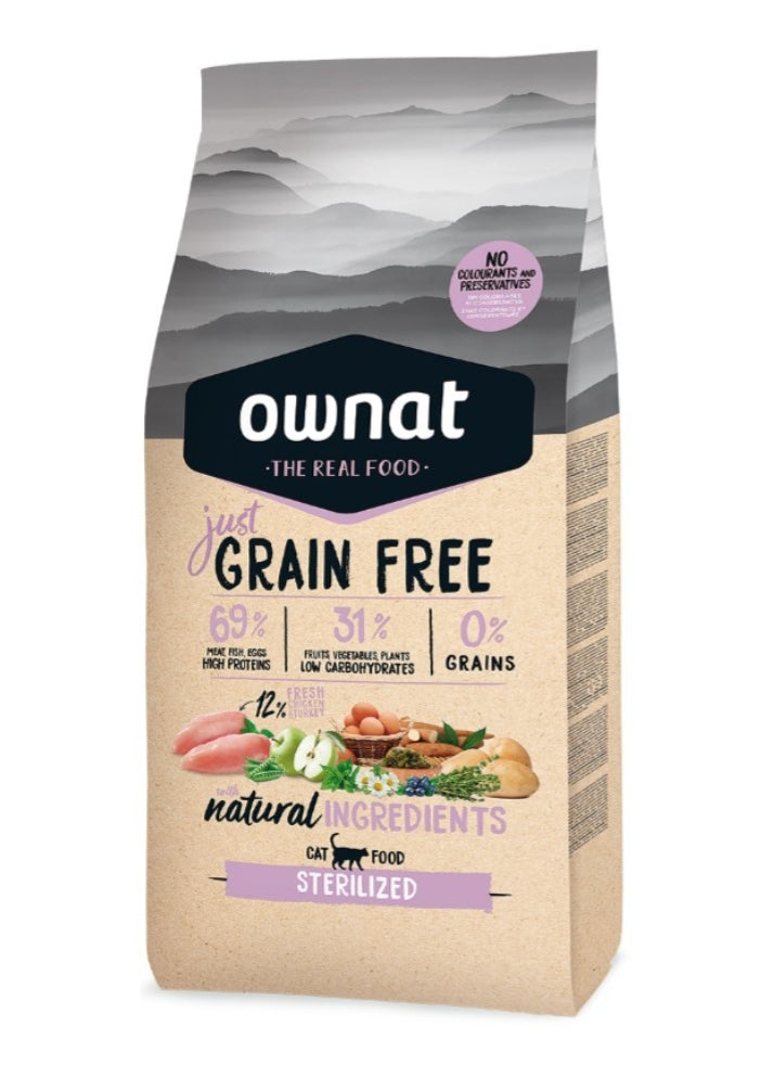 Ownat Just grain free Sterilized gato 8kg