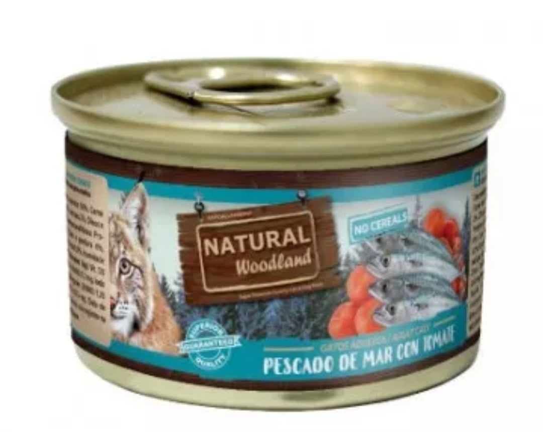 Natural woodland pescado de mar 85gr 🐱