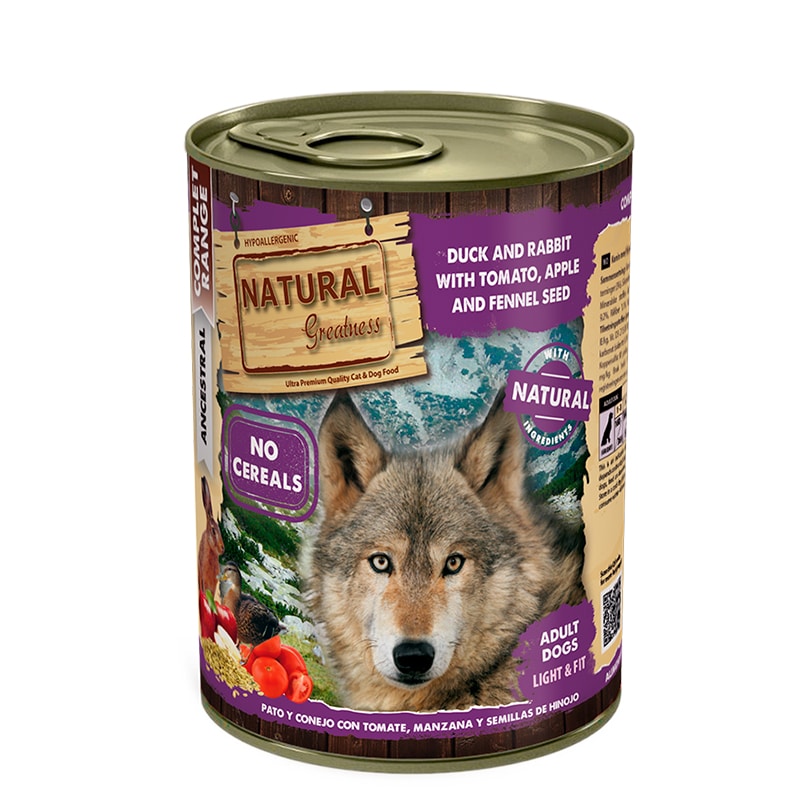 Natural Greatness Pato y Conejo 400gr Perro