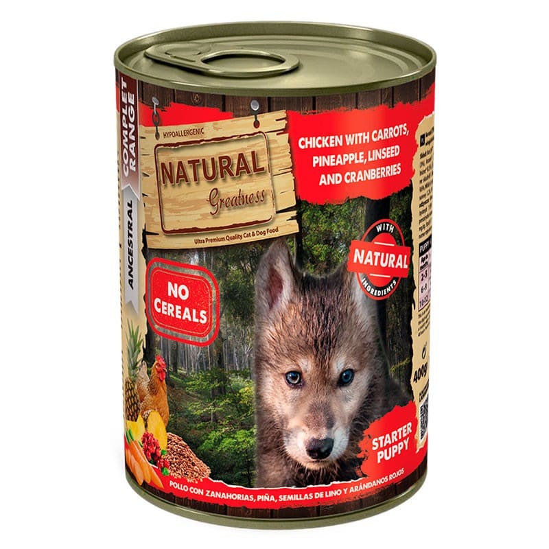 Natural Greatness Pollo zanahoria 400gr Puppy