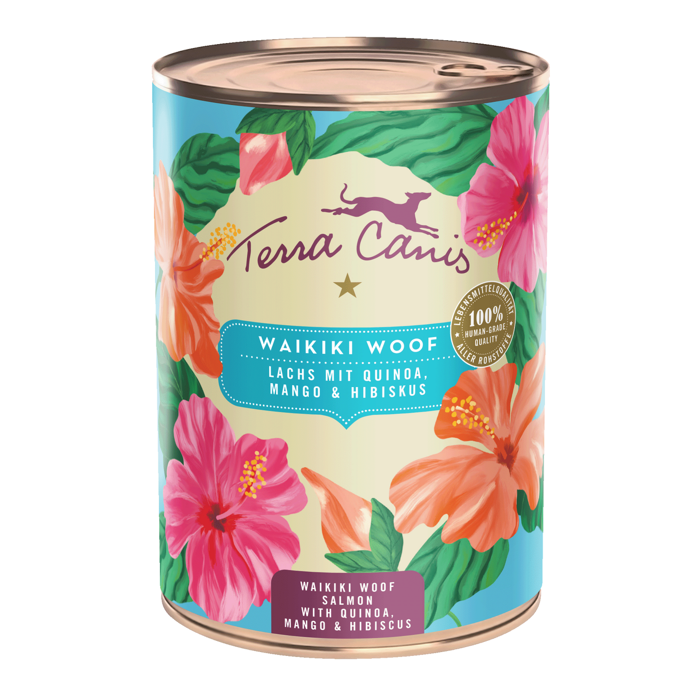 Terra Canis - Waikiki Woof: Salmón con quinoa, mango e hibisco 400g