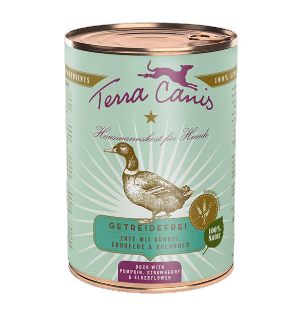 Terra Canis Grain-free Pato con calabaza, fresa y saúco