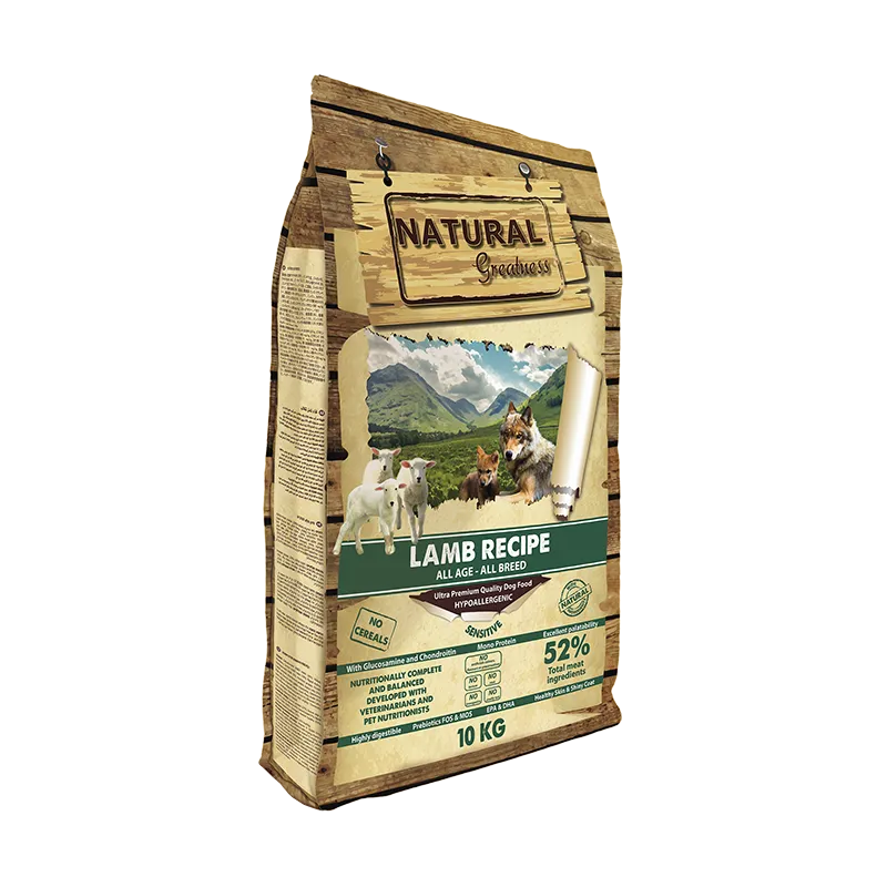 Natural Greatness Cordero Perros cachorros adultos