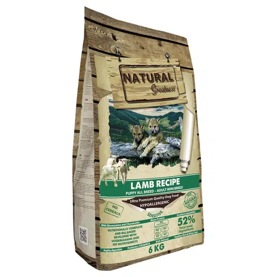 Natural Greatness Cordero Cachorros y Adultos Mini