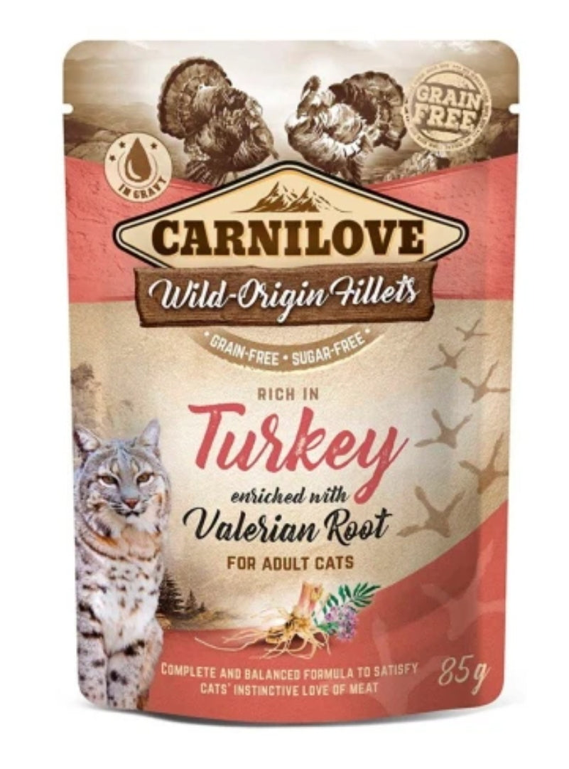Carnilove Cat Pavo Valeriana 85gr