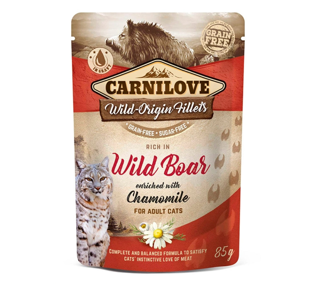 Carnilove Jabalí 85gr pouch