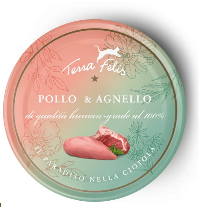 Terra felis Cordero pollo 80gr