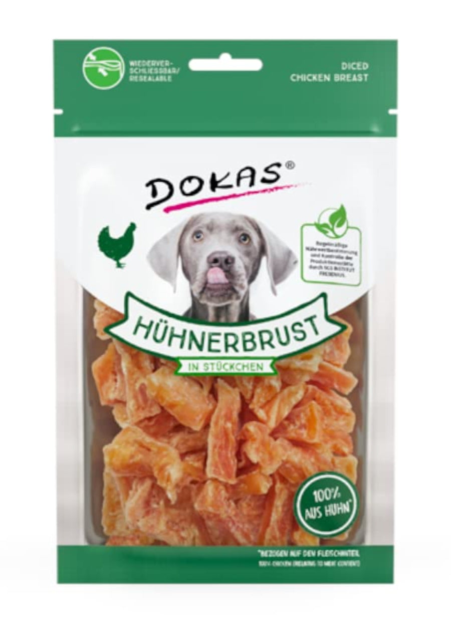 Dados de pechuga de pollo 70gr