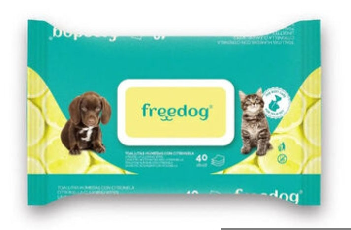 Toallitas Freedog Citronela 40ud