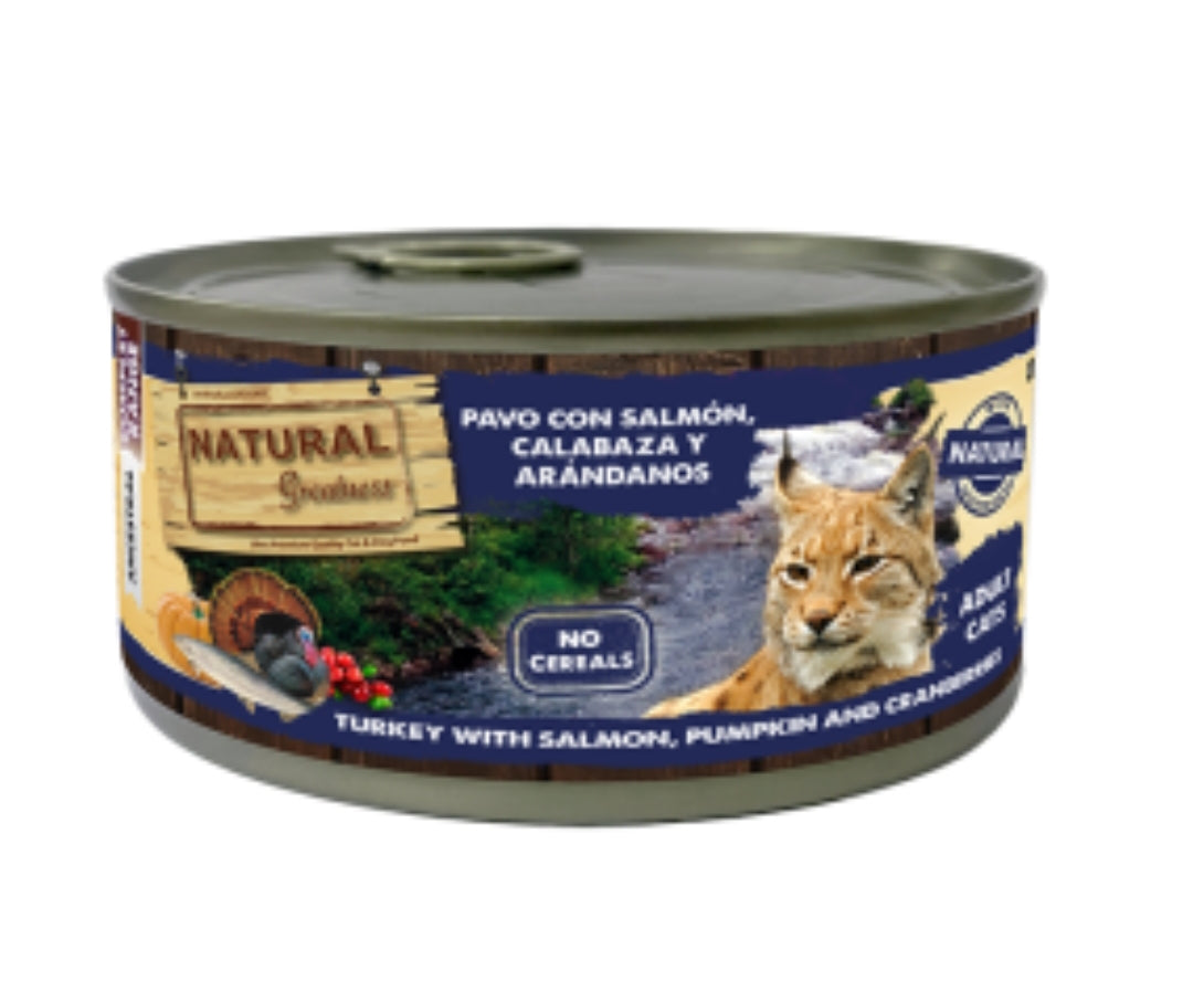 Natural greatness Pavo salmón calabaza arándanos 185gr