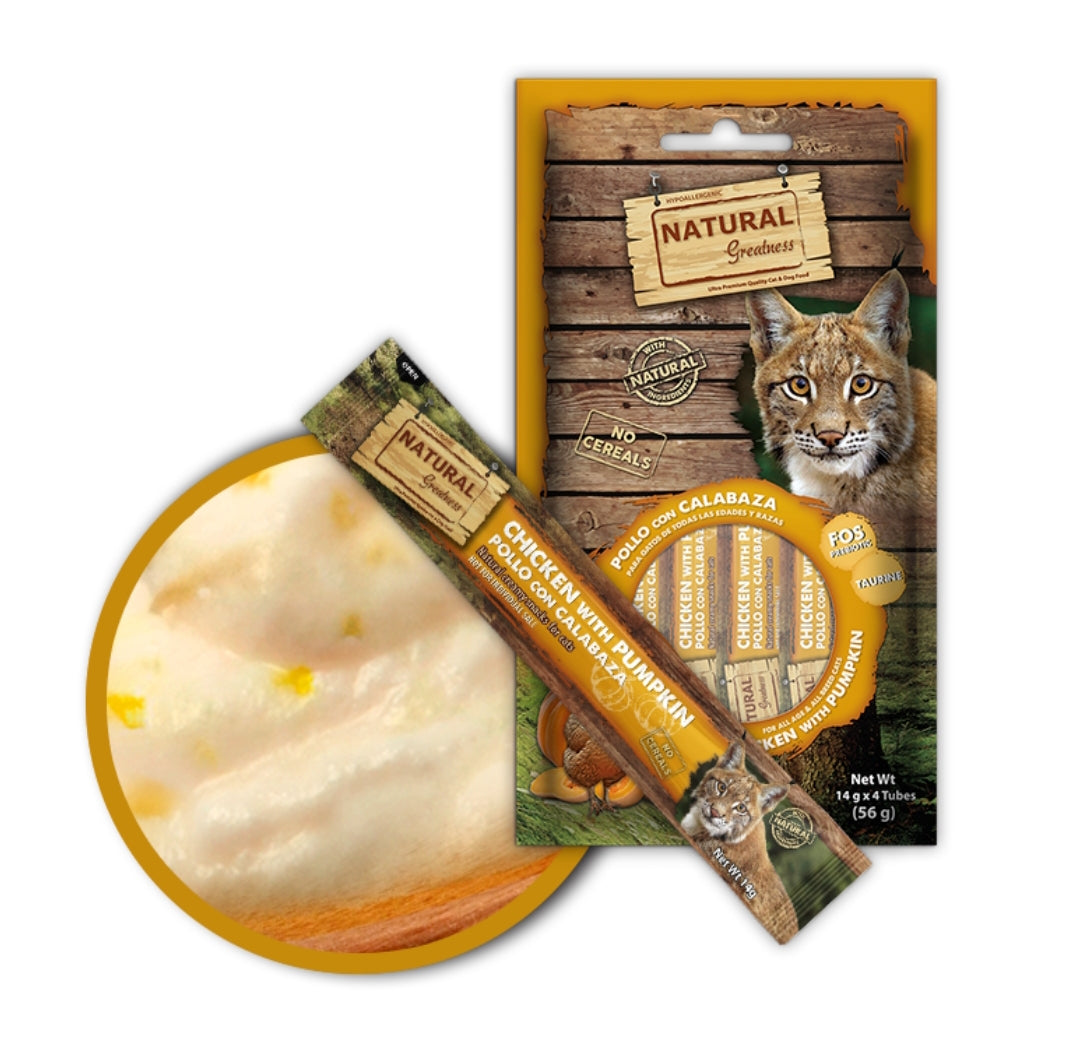 Snack liquido Pollo calabaza (4ud) Gato
