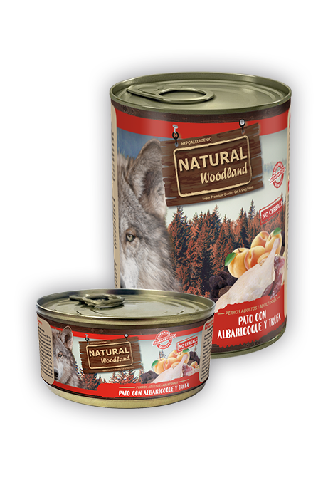 Natural Woodland Pato con Albaricoque y Trufa para Perros