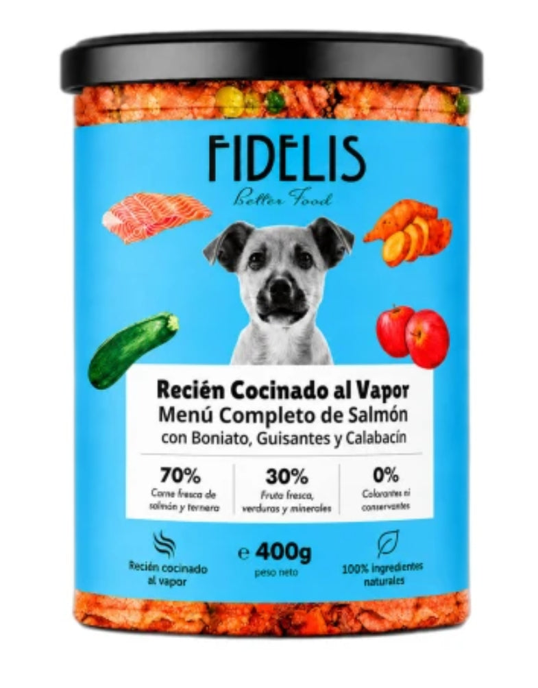 Fidelis menú Salmón 400gr