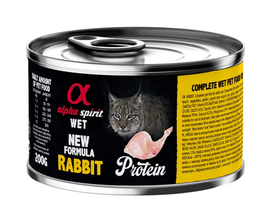 Alpha Spirit feline conejo 200gr