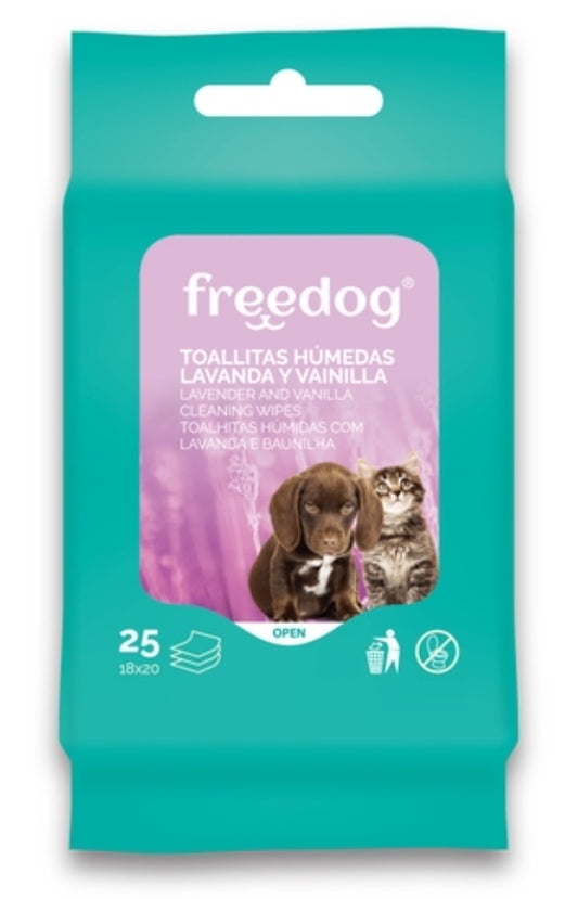Toallitas Freedog Lavanda Vainilla 25ud