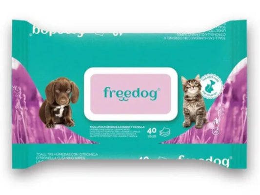 Toallitas Freedog Lavanda Vainilla 40ud