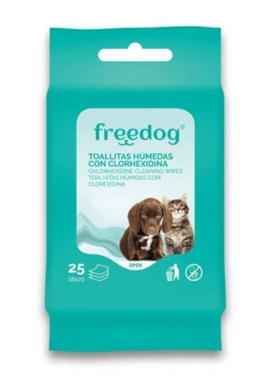 Toallitas Freedog Clorhexidina 25ud