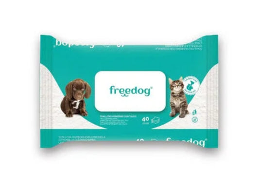Toallitas Freedog Talco 40ud
