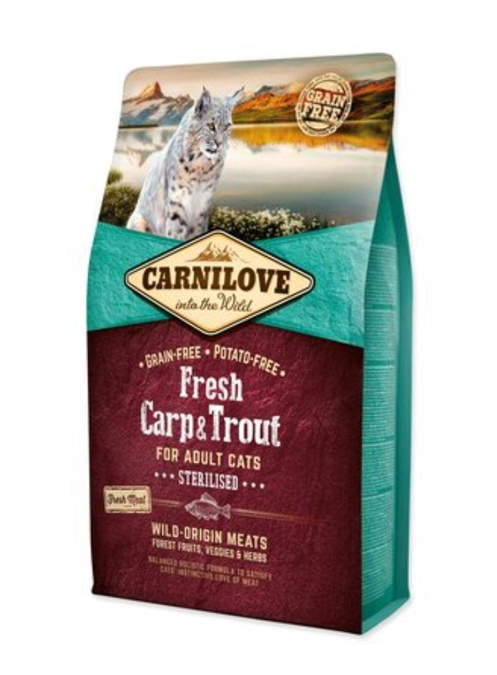 Carnilove Carpa & Trucha gatos esterilizados 2kg