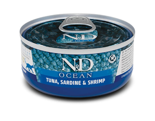 Farmina N&d Ocean Atún, sardinas y gambas 70gr