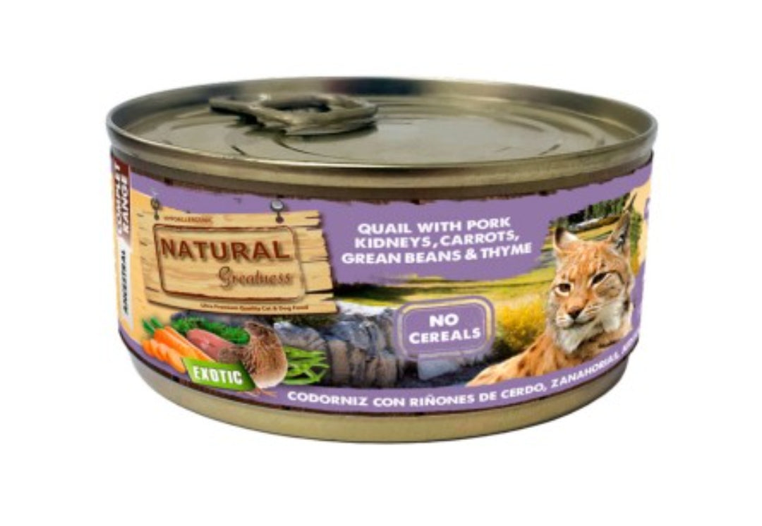 Natural greatness Codorniz y riñones de cerdo